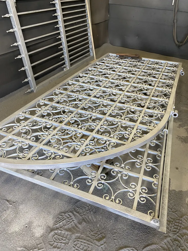 Shot and bead blasting surface preparation at Hereford Coatings